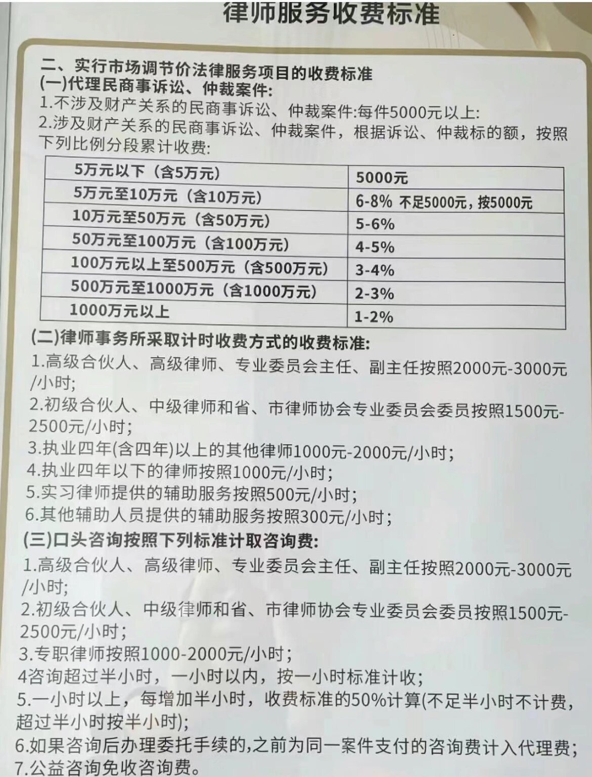 嘉兴辩护律师咨询费